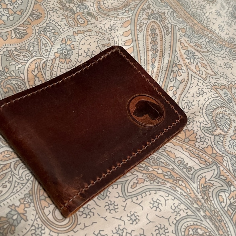 Brown Dog Hosiery Leather Wallet